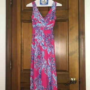 Lilly Pulitzer Maxi Dress in “Capri Pink Samba”